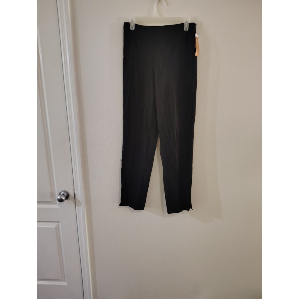 Parisian Signature  Straight Leg Flat Front Dress Pants Jet Black Size‎ 4